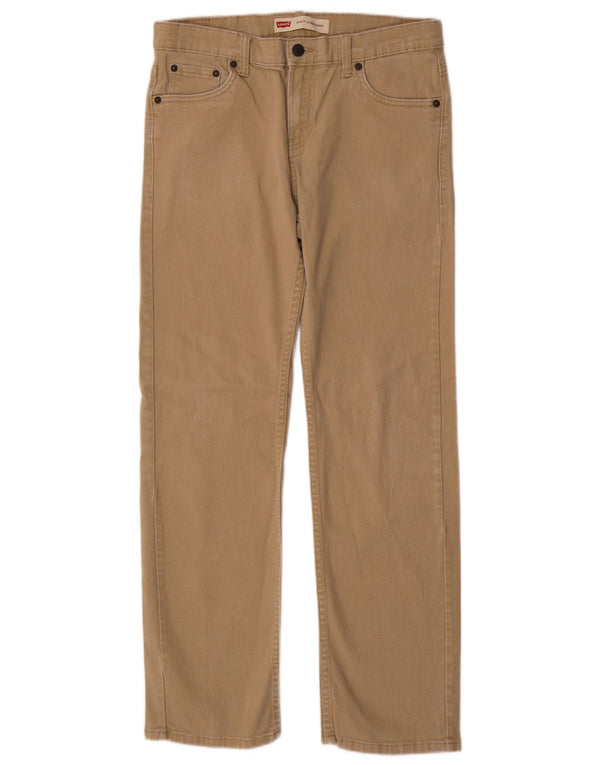 Levi's Boys 514 Straight Casual Παντελόνι 15-16 ετών W30 L30 Μπεζ βαμβακερό