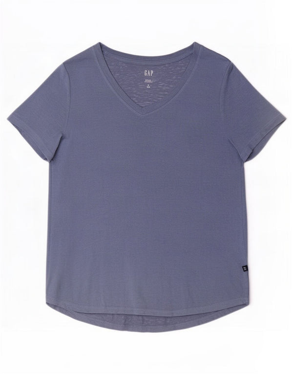 Gap Γυναικείο T-Shirt Top UK 14 Medium Blue Modal