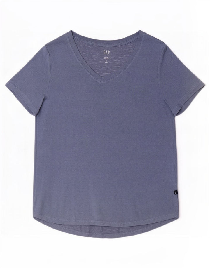 Gap Γυναικείο T-Shirt Top UK 14 Medium Blue Modal