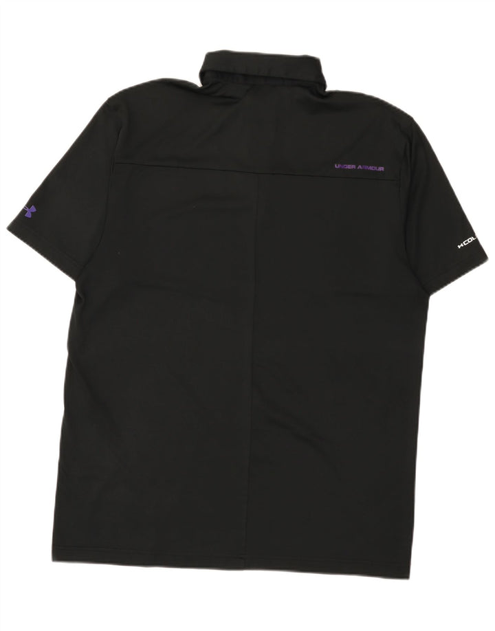 Under Armour Ανδρικό Heat Gear Polo Μπλουζάκι Μεσαίο Μαύρο Πολυεστέρα