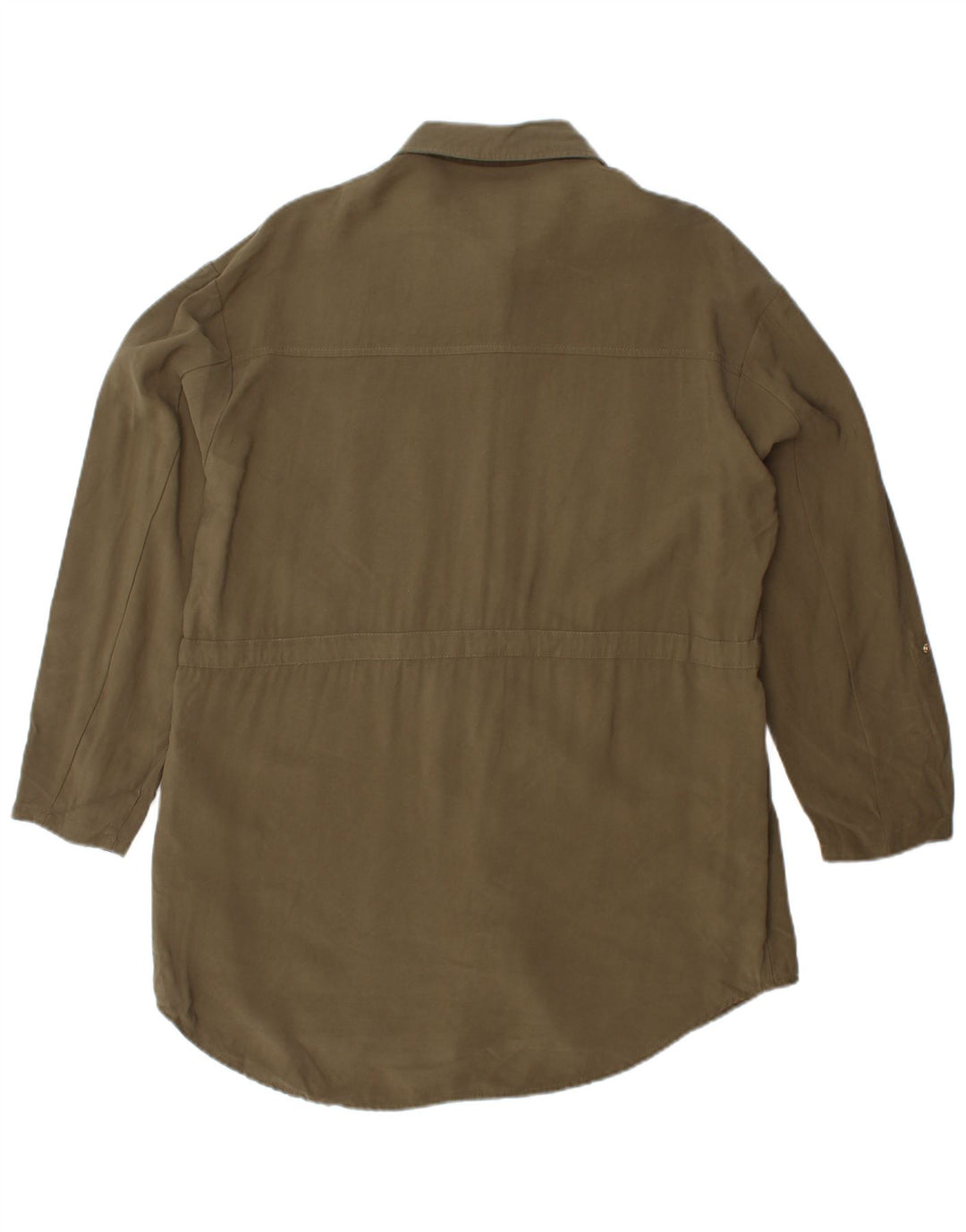 Zara Γυναικείο πουκάμισο UK 14 Medium Khaki Viscose