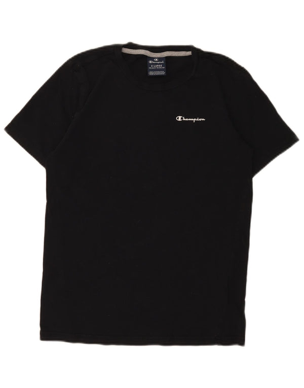 Champion Boys T-Shirt Top 13-14 Years XL Μαύρο βαμβακερό