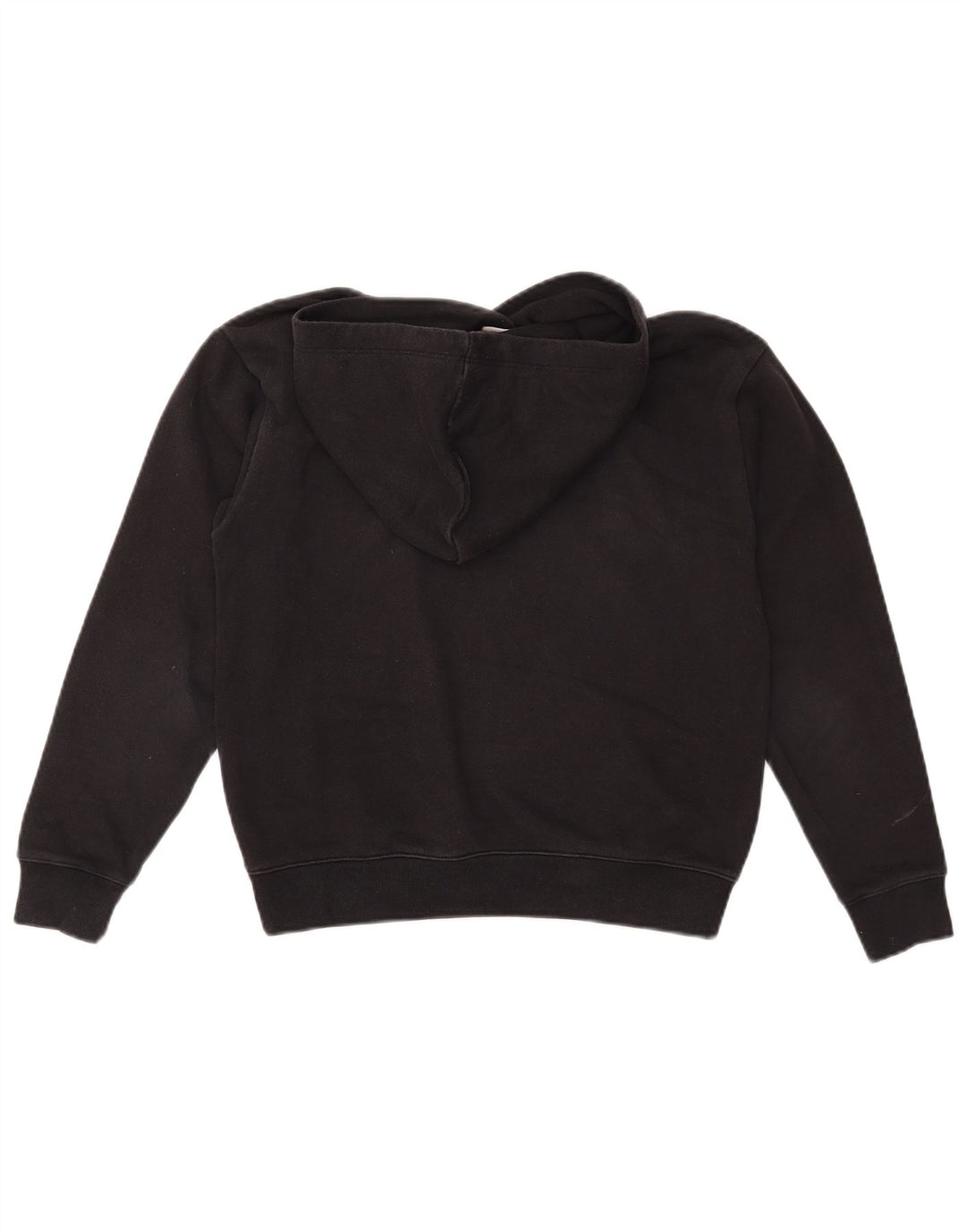 CHAMPION Γυναικείο Crop Oversized Hoodie Jumper UK 6 XS Μαύρο βαμβακερό