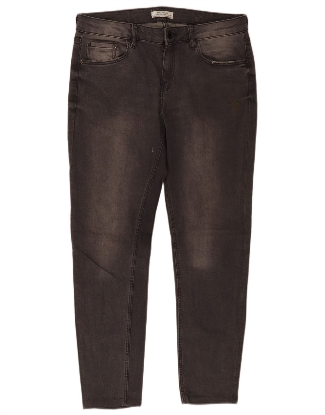 Zara Γυναικείο Cropped Jeans EU 40 Medium W30 L25 Γκρι βαμβακερό