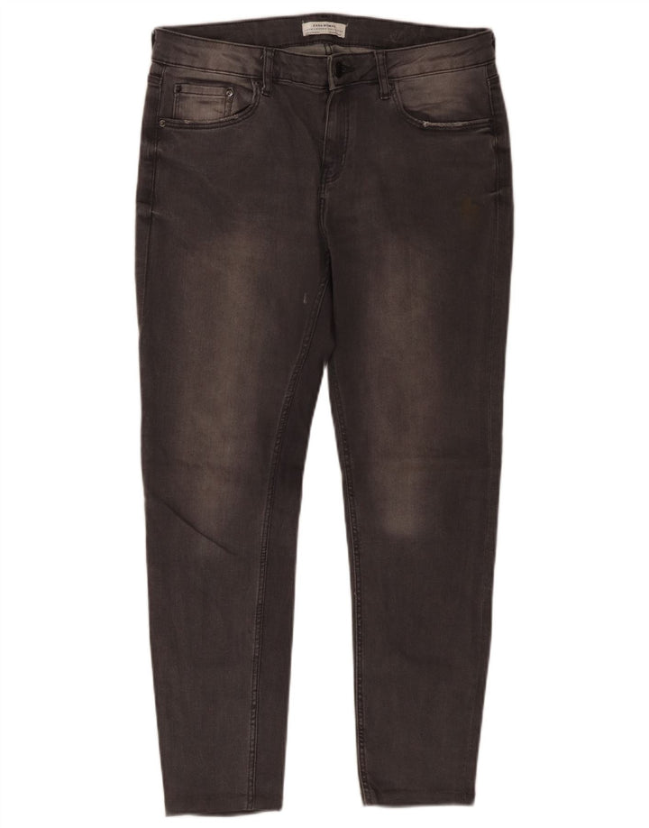 Zara Γυναικείο Cropped Jeans EU 40 Medium W30 L25 Γκρι βαμβακερό