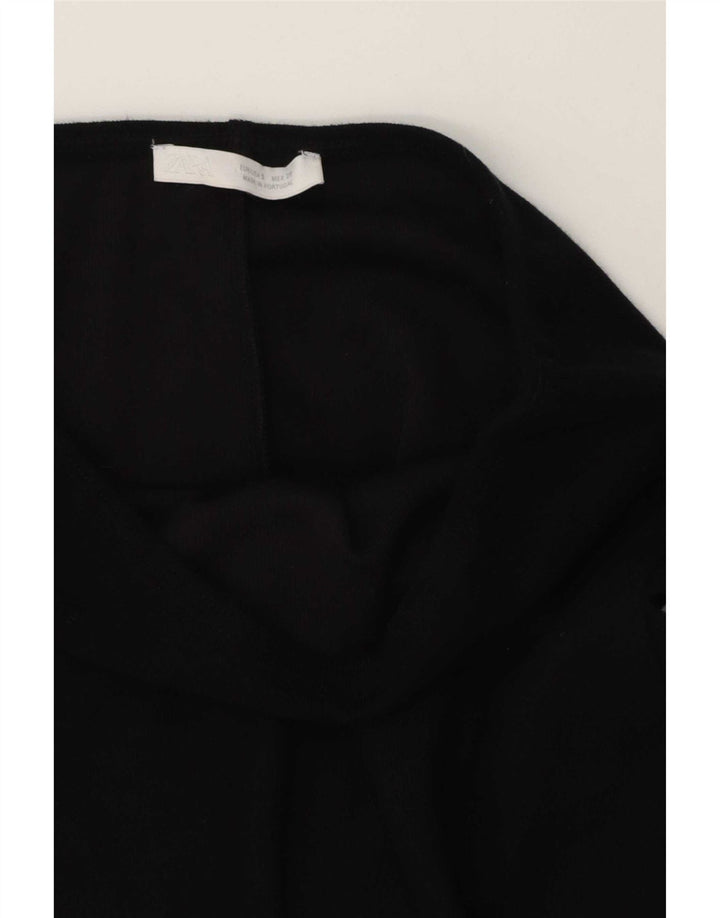 Zara Γυναικεία Midi Φούστα Small W28 Μαύρη