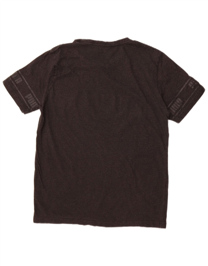 Ανδρικό γραφικό T-Shirt Puma Top Larg γκρι βαμβακερό