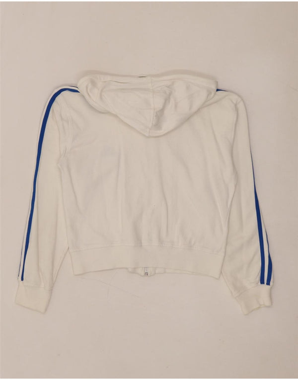 Γυναικεία κουκούλα με κουκούλα ADIDAS Crop UK 10 Small White Cotton
