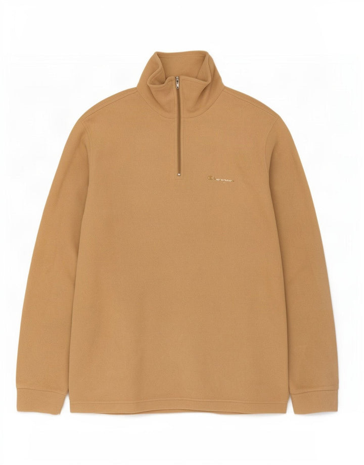 Champion Ανδρικό φερμουάρ Fleece Jumper Large Beige