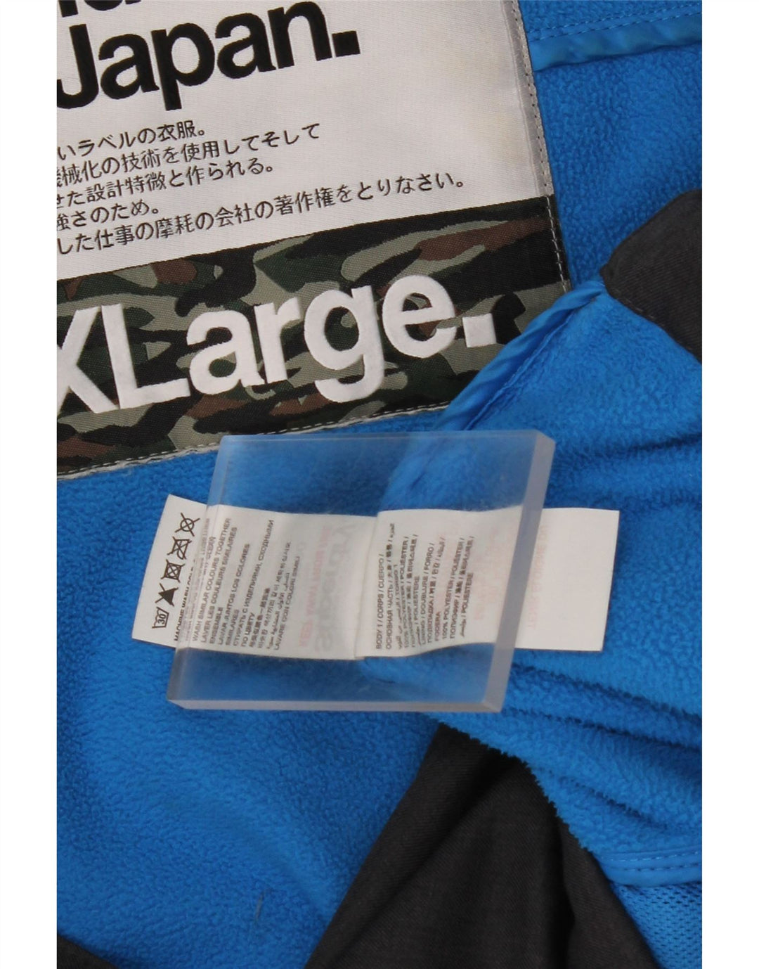 Ανδρικό μπουφάν SUPERDRY με κουκούλα με κουκούλα UK 42 XL Γκρι πολυεστέρας