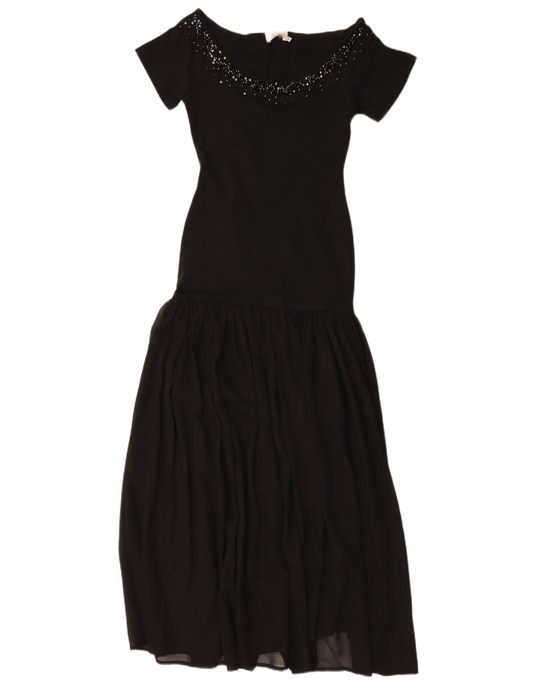Vintage Γυναικείο Maxi Φόρεμα IT 42 Medium Black