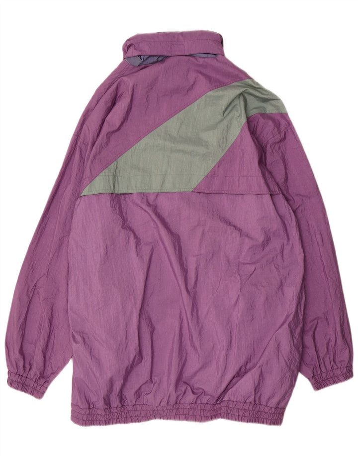 Αδιάβροχο ανδρικό VINTAGE Loose Fit UK 38 Medium Purple Colorblock Polyamide
