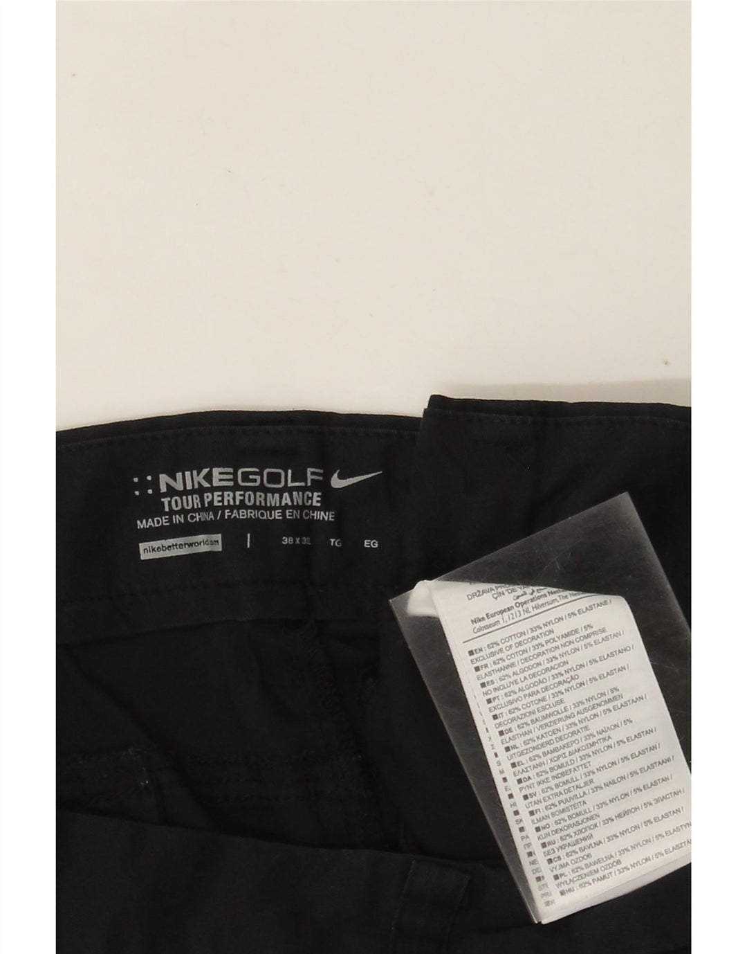 Γυναικείο ίσιο casual παντελόνι Nike W38 L32 Navy Blue Cotton