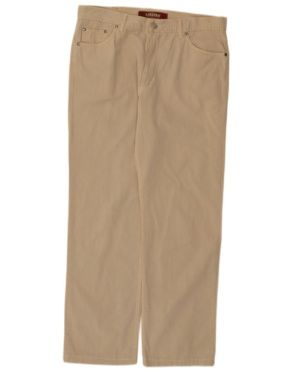 Carrera Ανδρικό ίσιο casual παντελόνι IT 52 XL W34 L30 Μπεζ βαμβακερό
