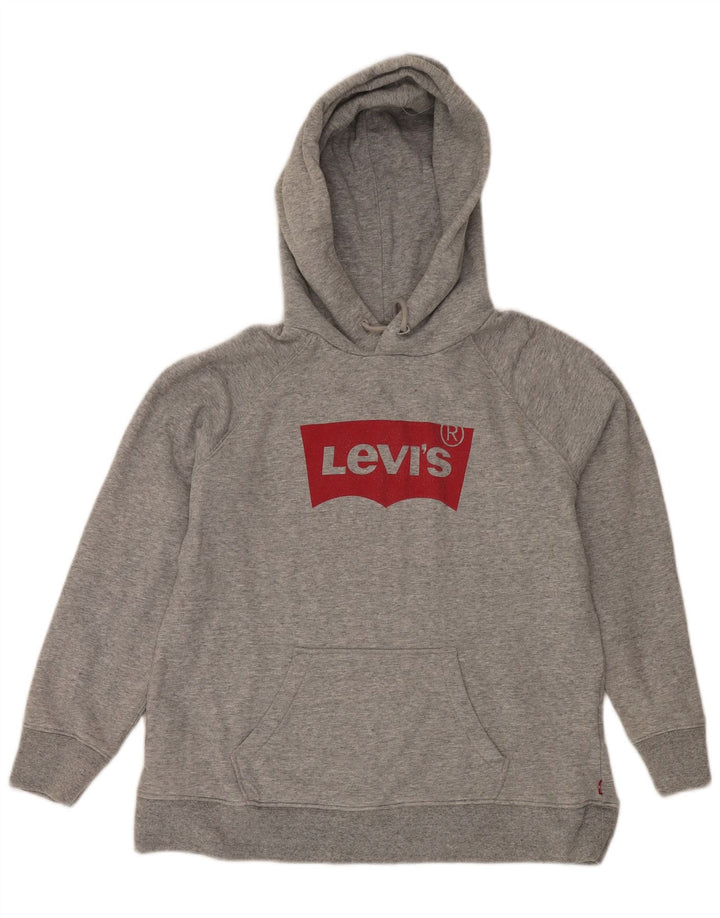 Ανδρικό γραφικό κουκούλα Levi's Βαμβακερό μεσαίο γκρι