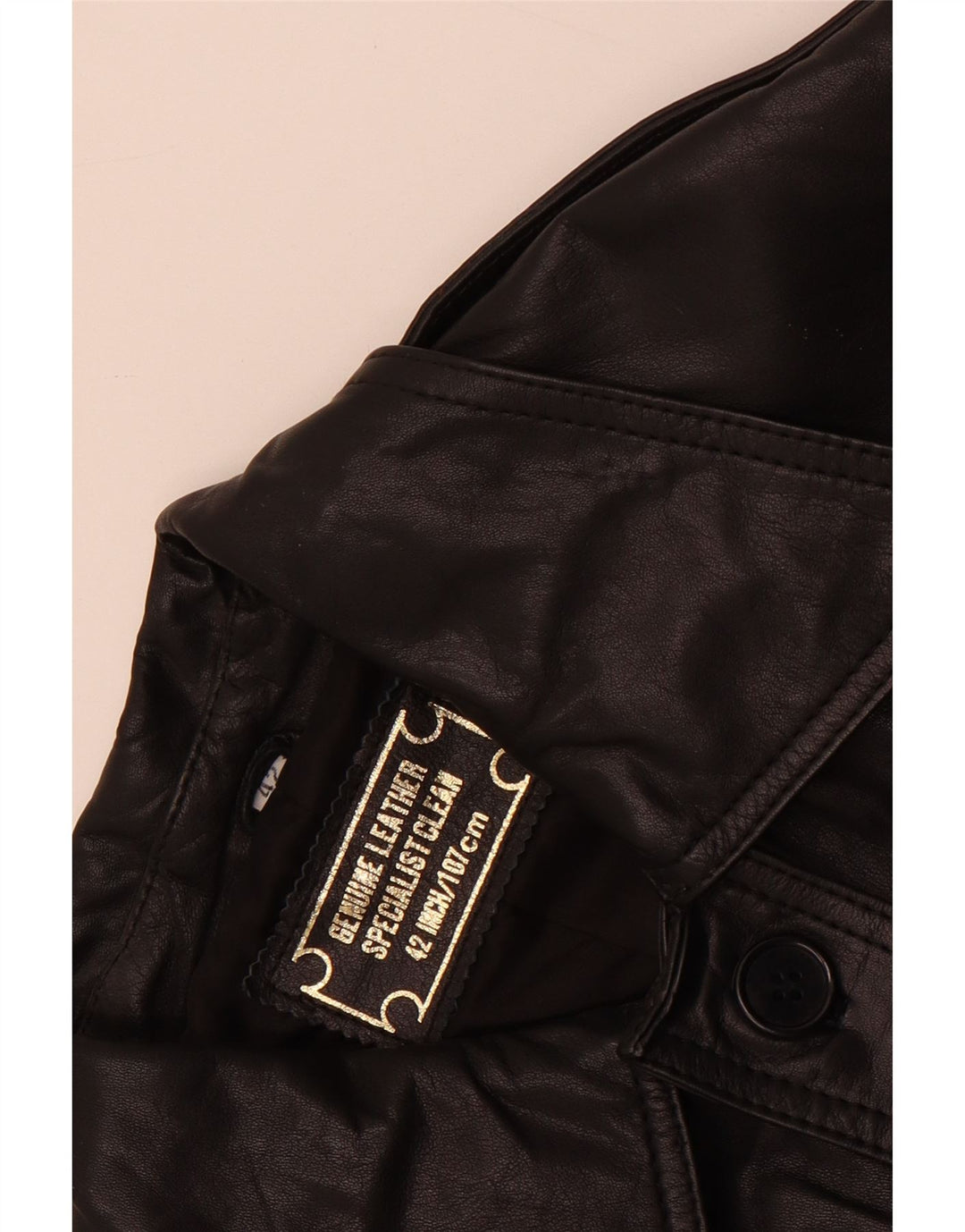 Vintage Γυναικείο Δερμάτινο Μπουφάν IT 42 Medium Black Leather