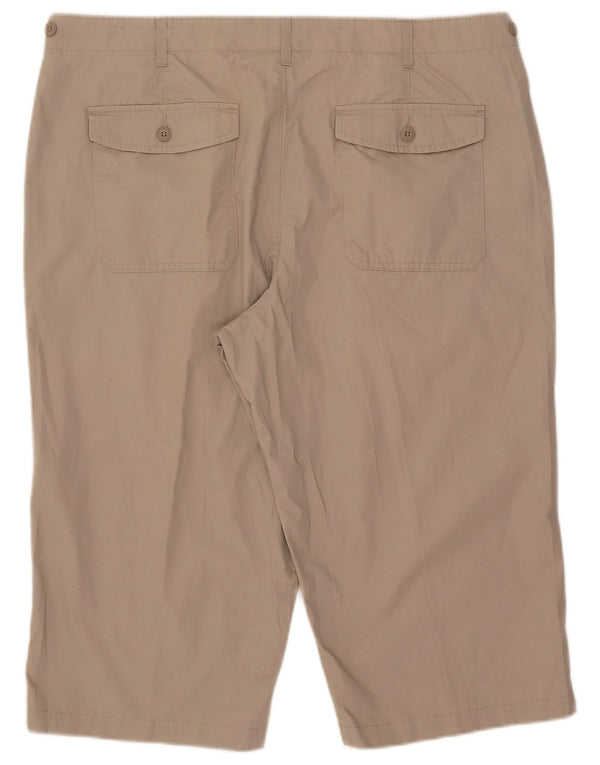 Marks & Spencer Mens Blue Harbour Chino Shorts W40 XL Beige Cotton