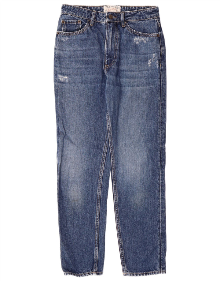 FAT FACE Γυναικεία μαμά Jean Distressed Slim Jeans UK 6 XS W26 L26 Blue Cotton