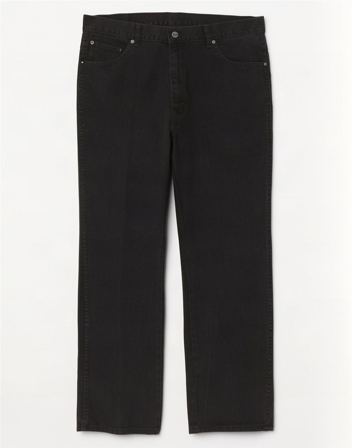 Ανδρικό τζιν ίσιο Wrangler Regular Fit W40 L32 Μαύρο βαμβακερό