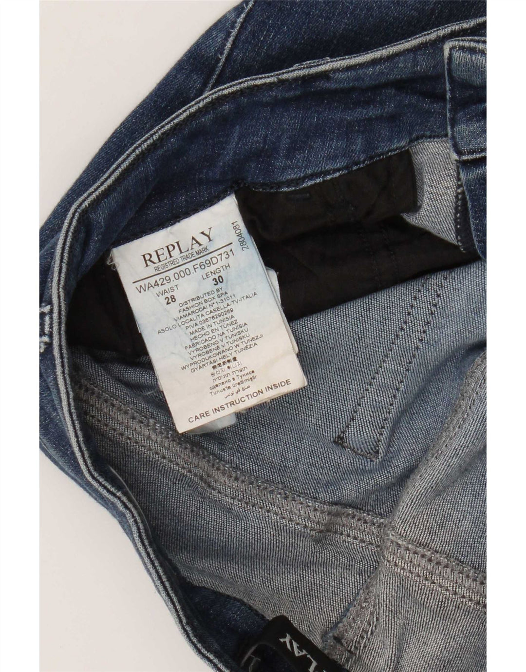 Replay Γυναικείο Slim Jeans W28 L30 Blue Cotton