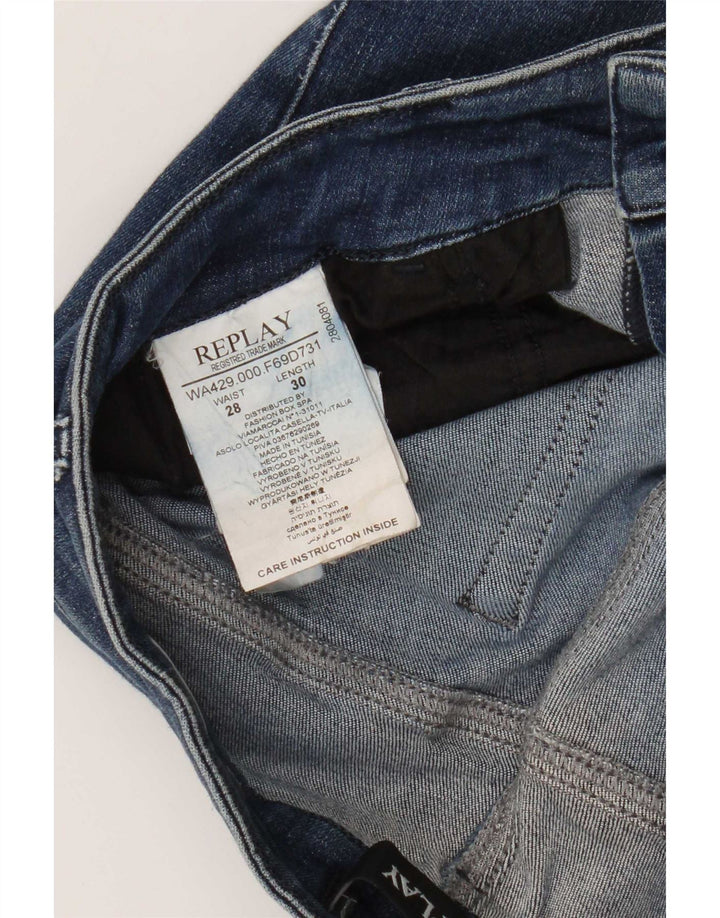 Replay Γυναικείο Slim Jeans W28 L30 Blue Cotton