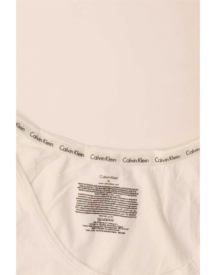 Ανδρικό γιλέκο Calvin Klein, μεσαίο λευκό βαμβακερό