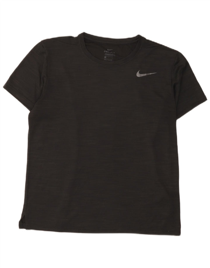 Ανδρικό μπλουζάκι Nike Dri Fit Standard Fit Top μεγάλο μαύρο πολυεστέρα