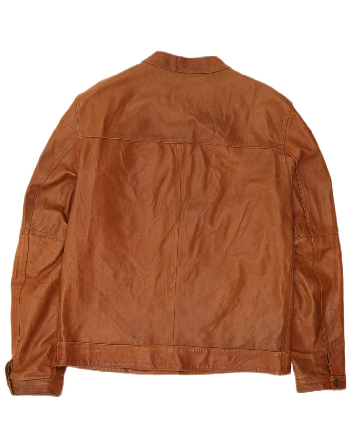 Bata Ανδρικό Δερμάτινο Μπουφάν UK 38 Μεσαίο Καφέ