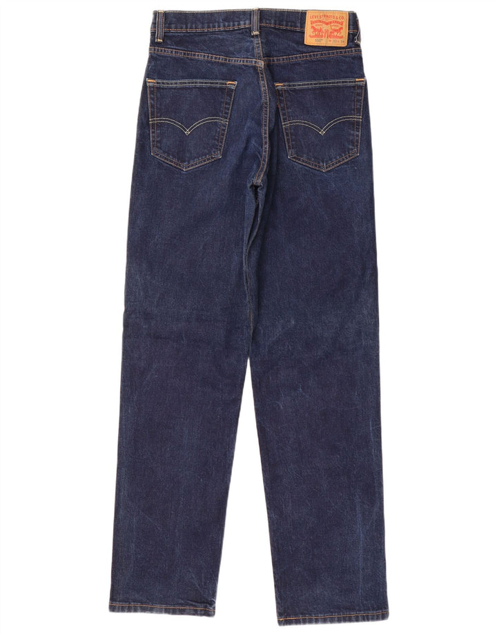 Levi's Mens 550 Straight Jeans W32 L34 Navy Blue Cotton