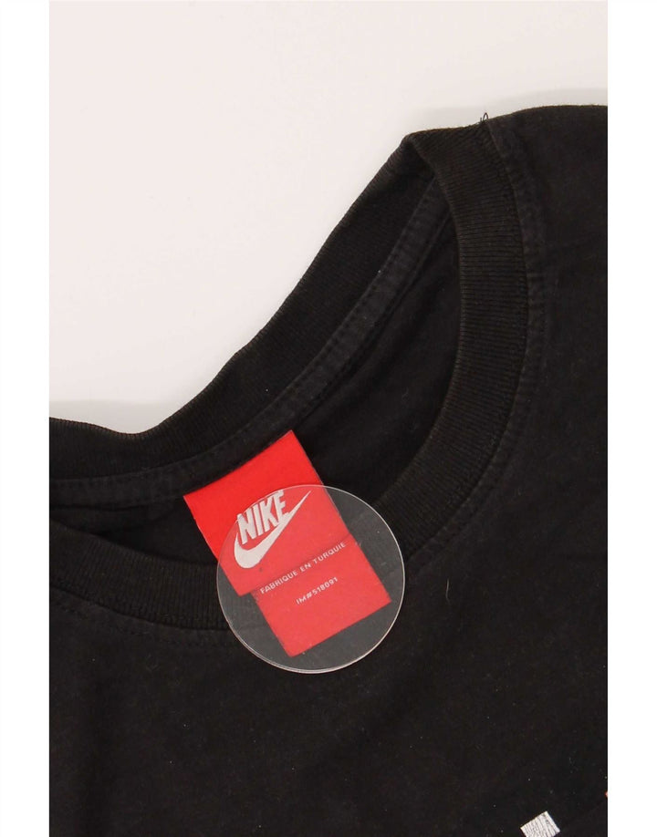 Ανδρικό γραφικό μπλουζάκι Nike, μαύρο μεγάλο