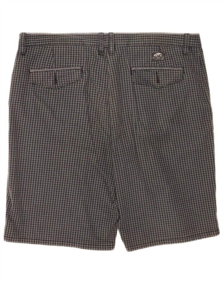 Ανδρικό σορτς Chino Vans W36 μεγάλο γκρι βαμβακερό Gingham