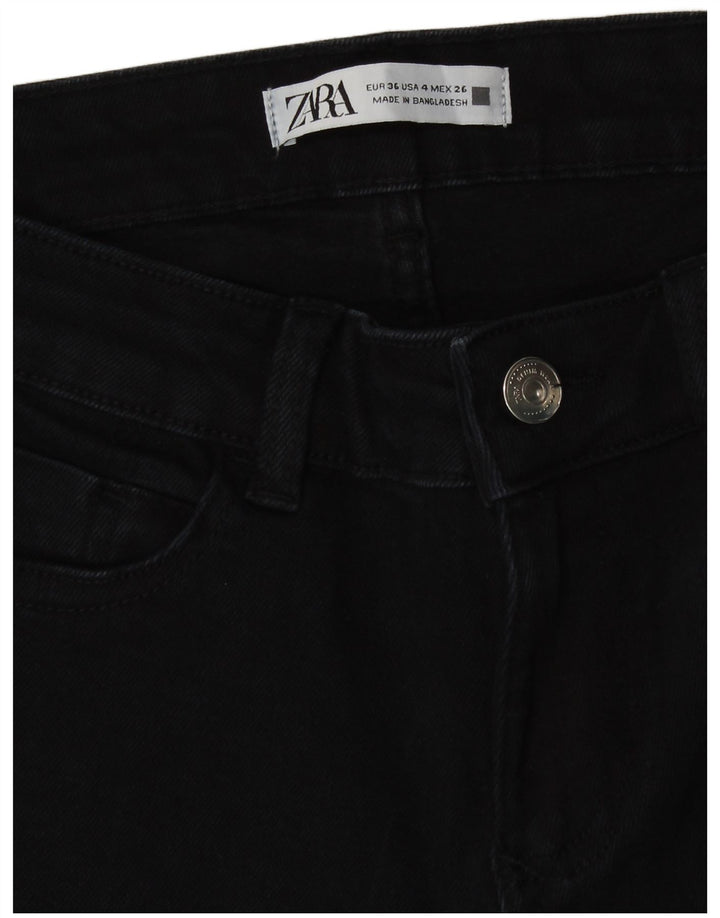 Zara Γυναικείο Skinny Jeans EU 36 XS W26 L27 Μαύρο βαμβακερό