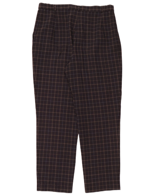 Marks & Spencer Γυναικείο παντελόνι Chino UK 14 Large W32 L28 Navy Blue Check