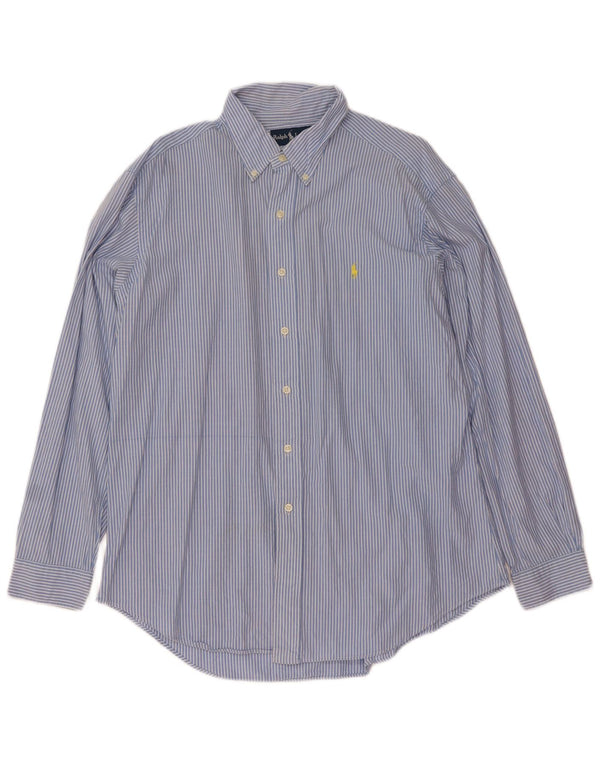 Ανδρικό πουκάμισο Ralph Lauren Classic Fit XL Blue Pinstripe