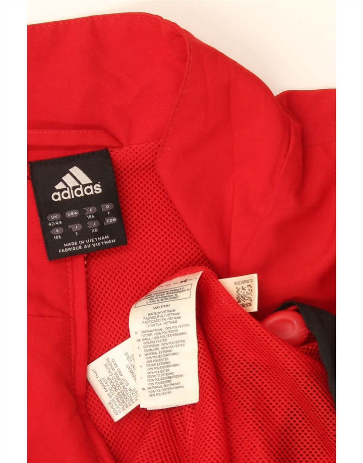 Ανδρική φόρμα Adidas Top Jacket UK 42/44 Μεγάλο κόκκινο χρώμα πολυεστέρα