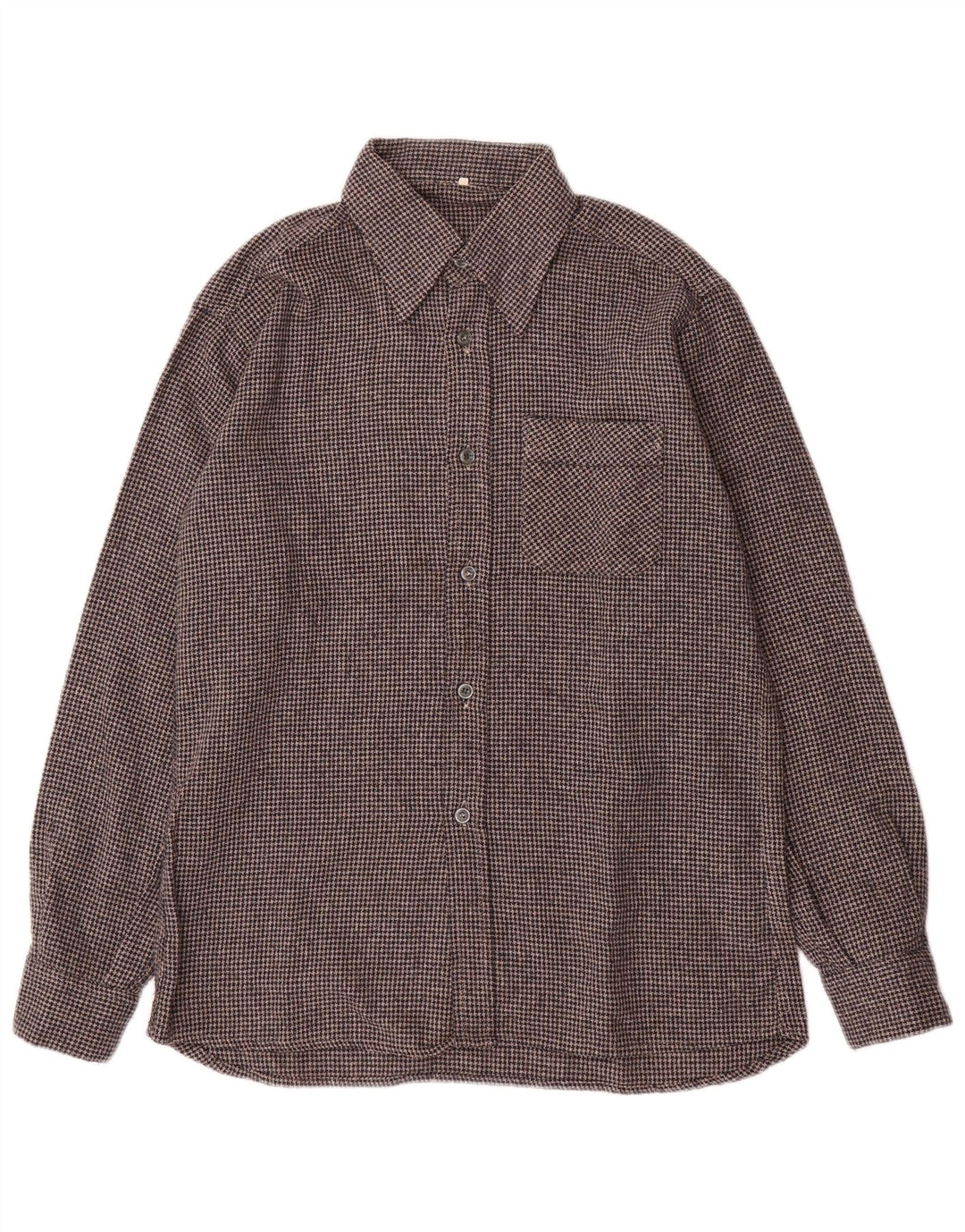 Ανδρικό φανελένιο πουκάμισο VINTAGE 40 Medium Grey Houndstooth