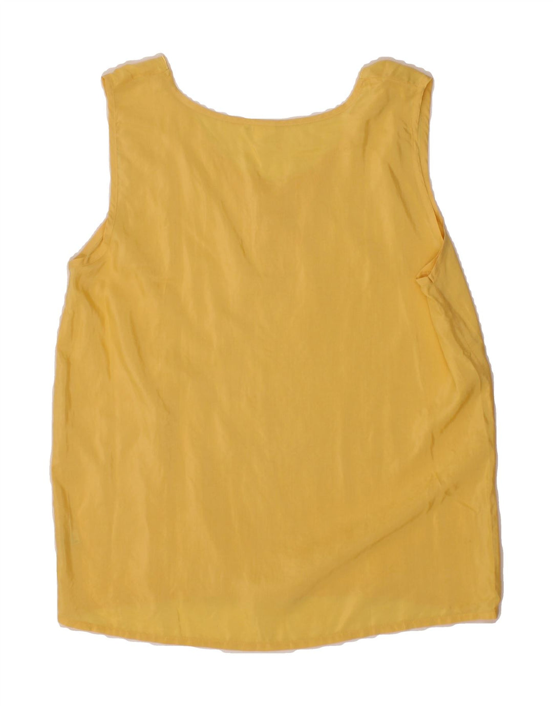 VINTAGE Womens Sleeveless Blouse Top IT 44 Medium Yellow Vintage Vintage and Second-Hand Vintage from Messina Hembry 