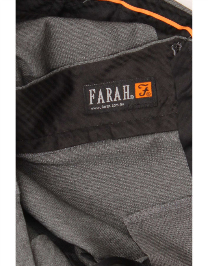 Farah Ανδρικό ίσιο παντελόνι W46 L27 Γκρι Πολυεστέρας