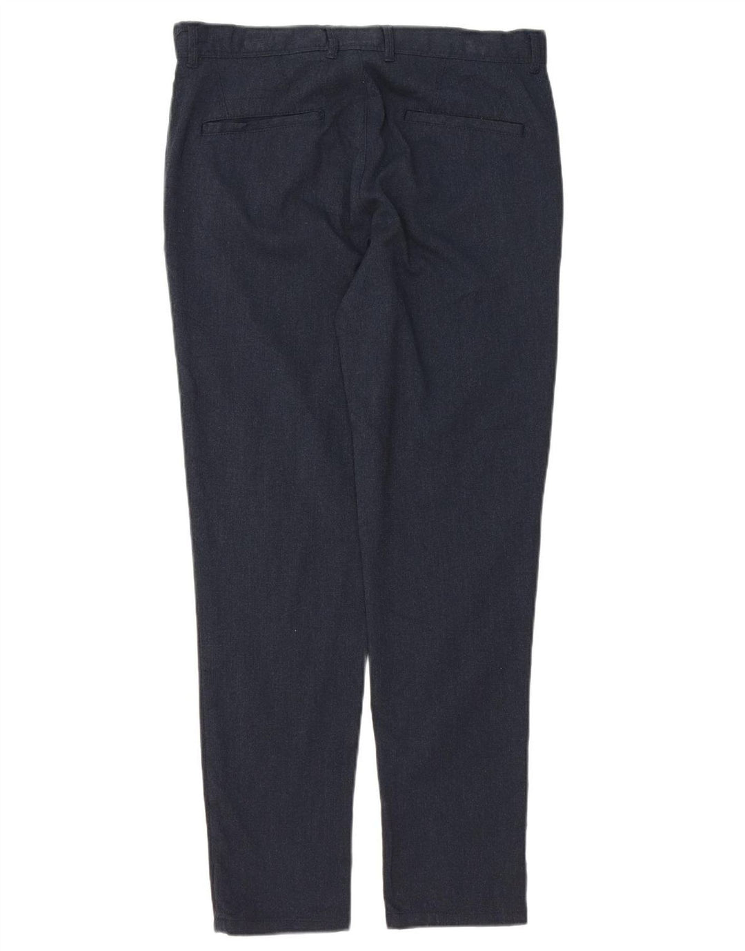 ZARA Mens Slim Chino Trousers EU 40 Medium W31 L29 Navy Blue Polyester