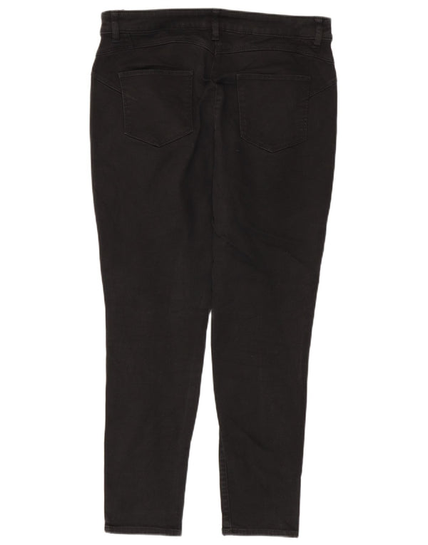 Marks & Spencer Γυναικεία Skinny Jeans UK 14 Large W34 L27 Black Cotton