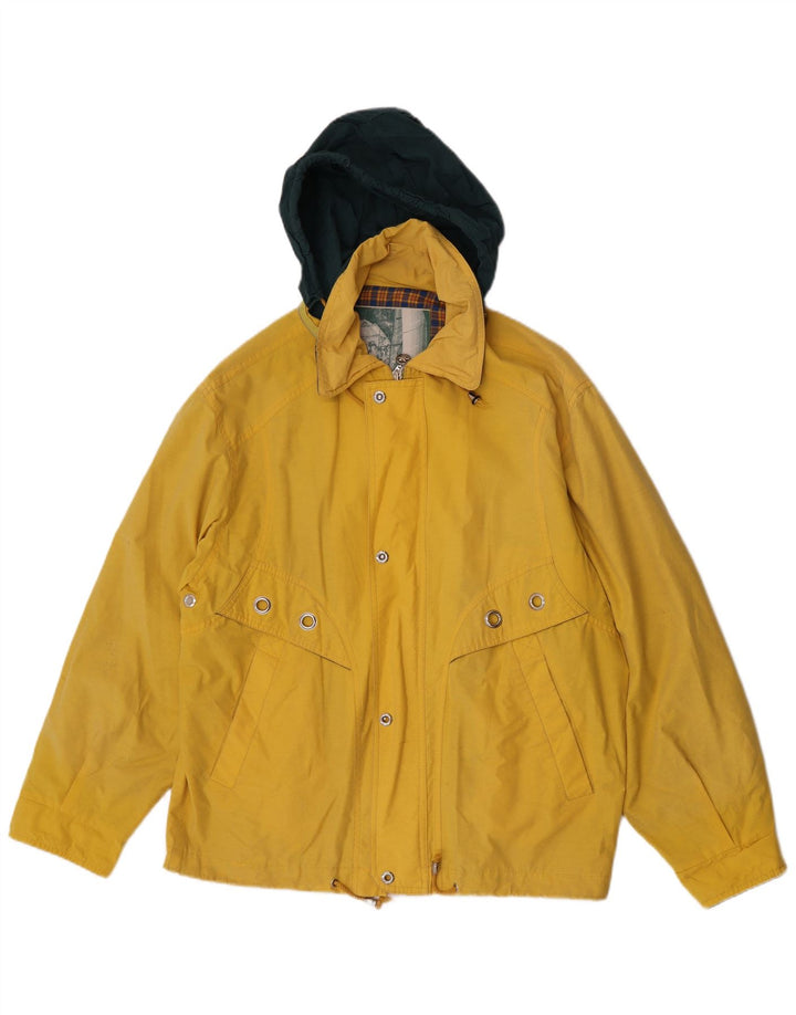 Polbot Ανδρικό μπουφάν βροχής με κουκούλα UK 38 Medium Yellow Polyester