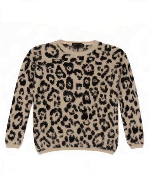 Marks & Spencer Γυναικείο πουλόβερ με λαιμόκοψη UK 8 Small Beige