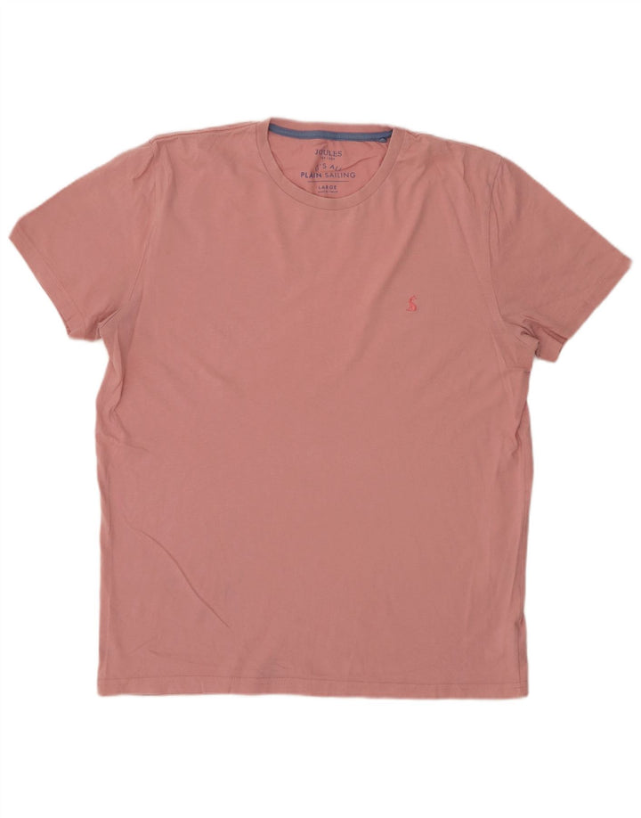 Ανδρικό T-Shirt JOULES Top μεγάλο ροζ βαμβακερό