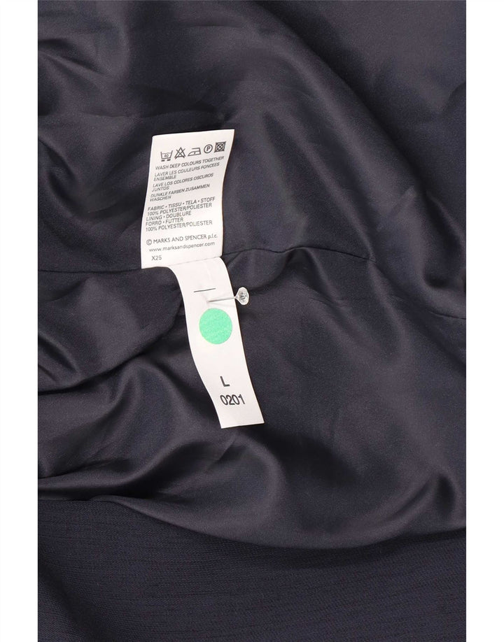 Marks & Spencer Γυναικείο σακάκι UK 14 Large Navy Blue Polyester