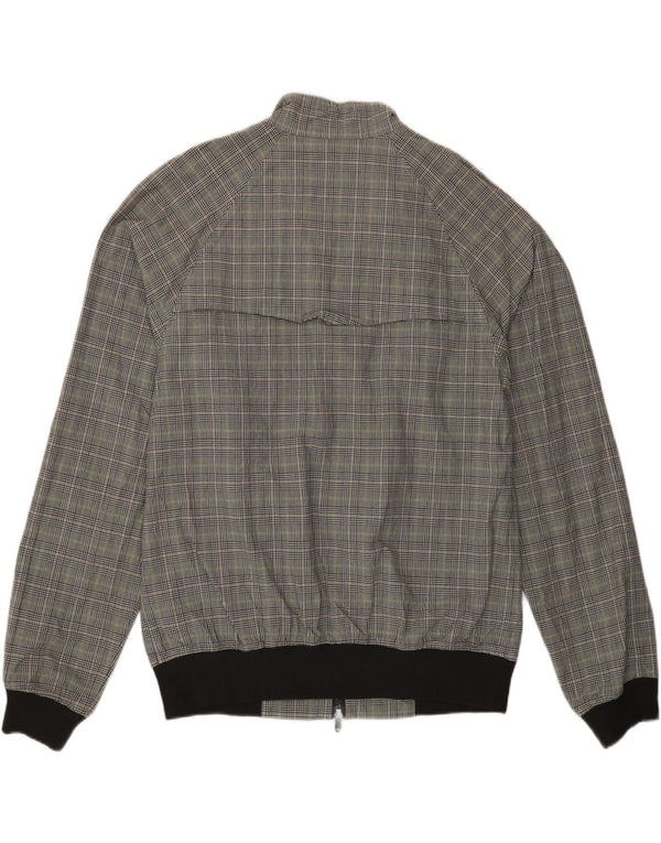Ανδρικό Bomber Jacket Conte of Florence UK 40 Large Grey Check Cotton