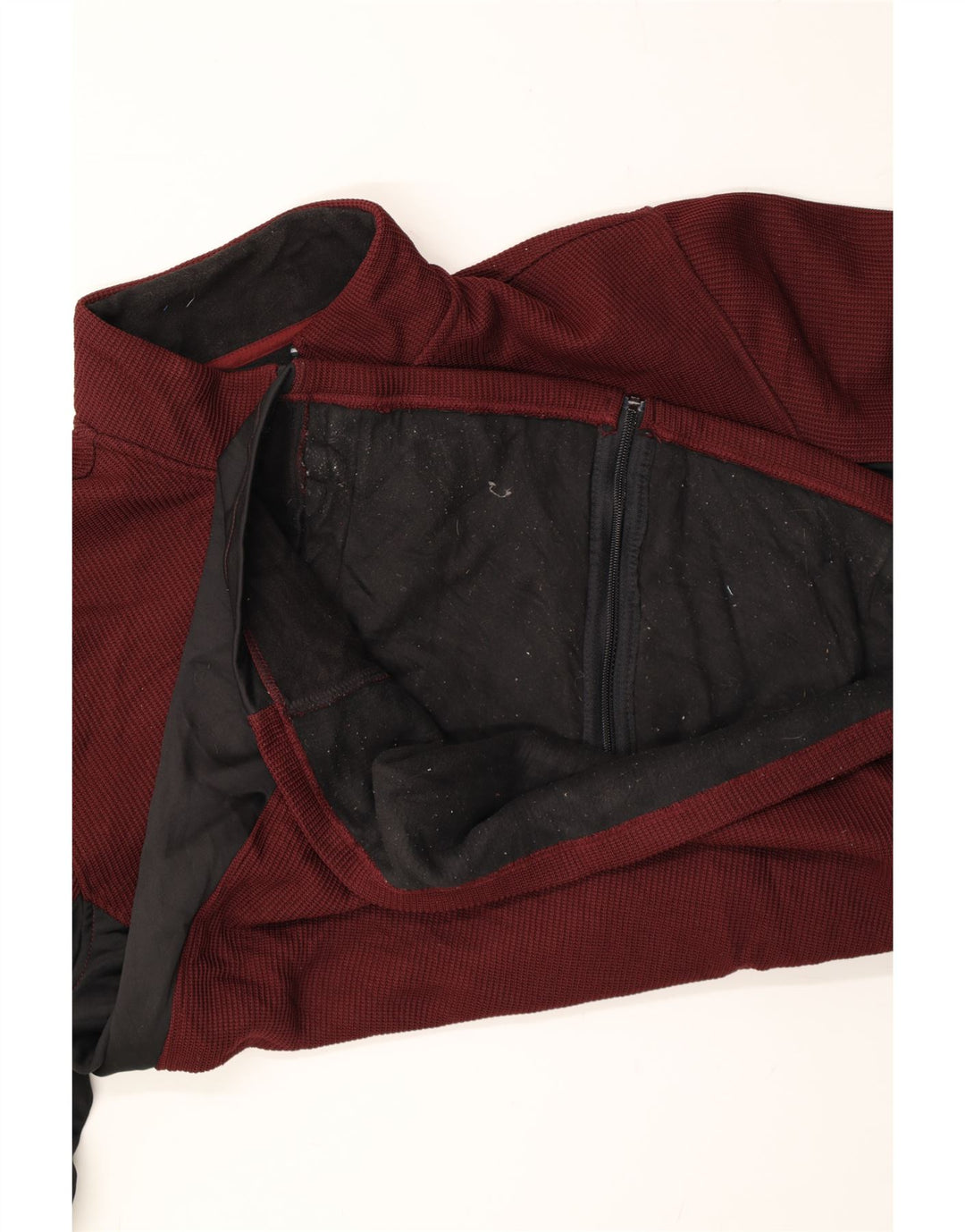 IZOD Mens Stretch Tracksuit Top Jacket Large Maroon Colourblock Polyester Vintage Izod and Second-Hand Izod from Messina Hembry 