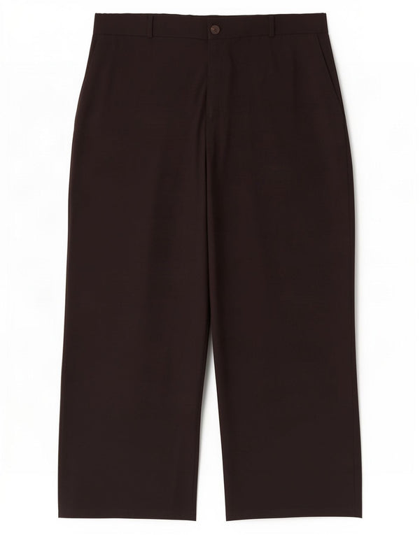Zara γυναικείο παντελόνι Chino με φαρδύ πόδι ψηλόμεσο 2XL W34 L29 μαύρο πολυεστέρα