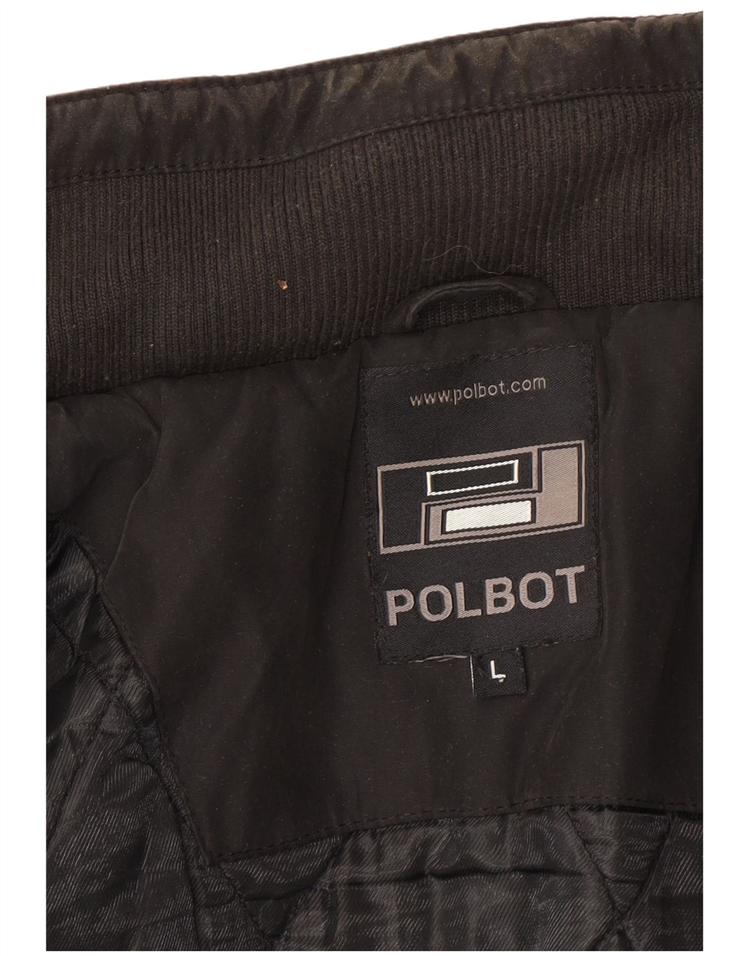 Polbot Ανδρικό Bomber Jacket UK 40 Large Black Polyester