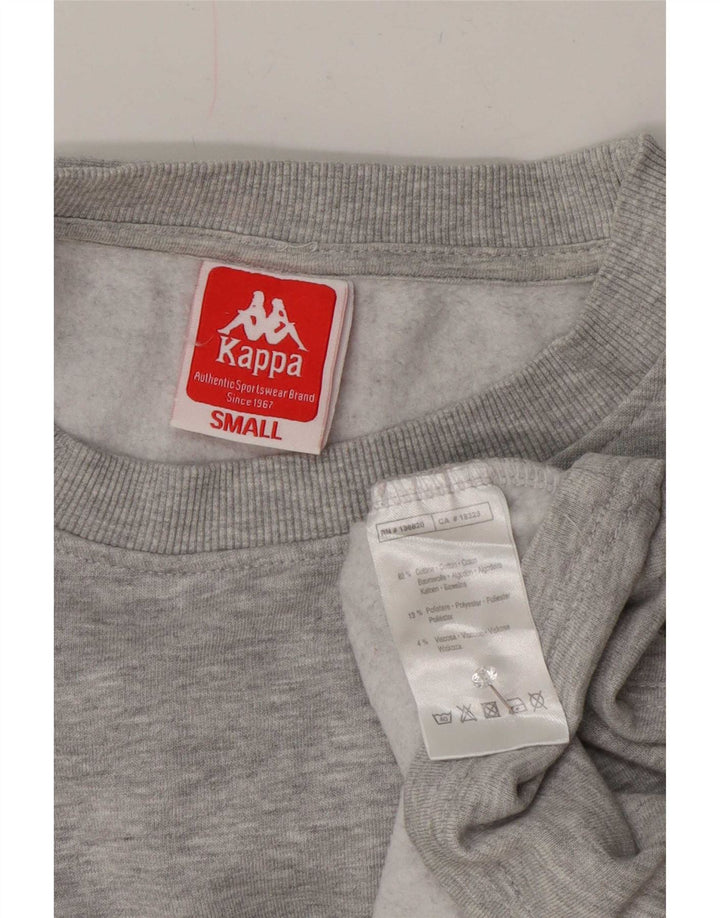 Kappa γυναικεία φούτερ υπερμεγέθης μπλούζας UK 10 Small Grey Flecked
