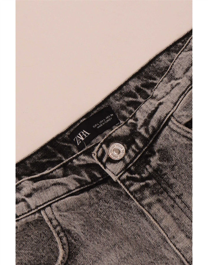 Zara Γυναικεία Τζιν Φούστα Μεγάλη W30 Γκρι